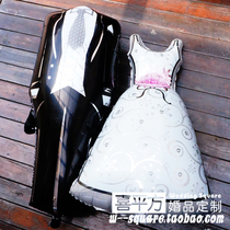 (Hi square) wedding dress aluminum foil aluminum film wedding balloon) home party wedding decoration) wedding room layout