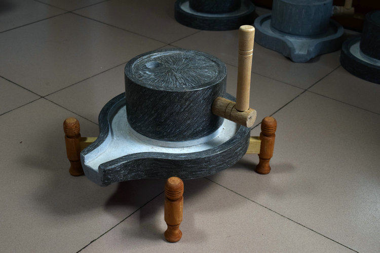 小小石磨青石磨子家用风水摆件纯手工迷你磨盘创意家居饰品工艺品