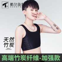 Cool fish Spurs handsome TT Charcoal Hooks Short bunches Chest Les Reinforcement without bandage Plastic Chest Underwear Cos Vest