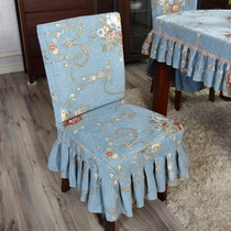 Eurostyle noble conjoined chair cover thickened stool dust cover seat cover chair cover chair cover cloth art restaurant stool cloth cover