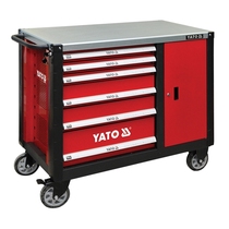 European Easy Rio Tinto upscale 6 drawers tool car steam repair mobile with cabinet tool car YT-09002