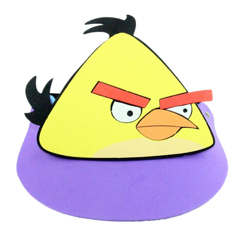 eva幼儿园表演道具小鸟头饰动物头套鹦鹉啄木鸟老鹰小燕子帽子