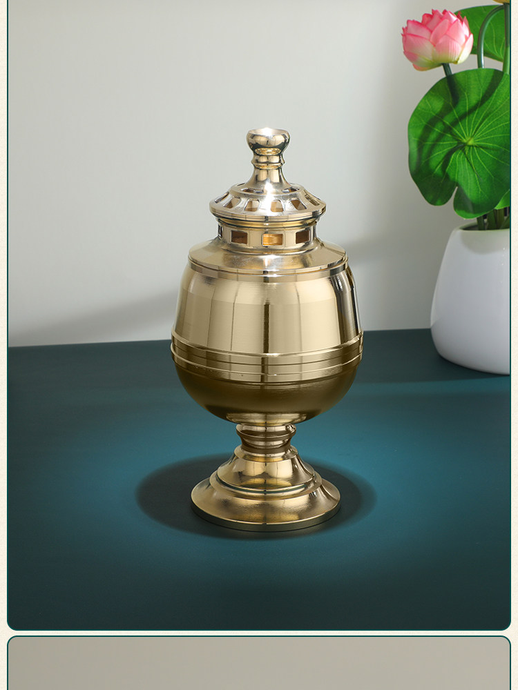 寺庙祠堂铜罩液体油灯酥油灯灯座供佛灯蜡烛台大号酥油灯底座