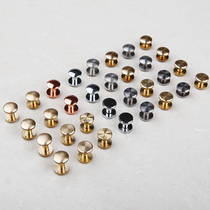 Stainless steel screw pure copper belt screw car key bag red copper screw belt belt belt bag screw