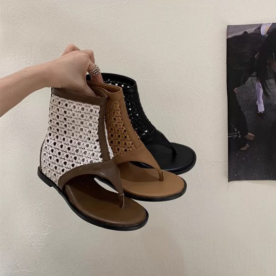 ALILOVER Ali Lover Inner Heightening Retro Clip-toe Short Sheet Sheet Sheet Boots Women's Summer Fashion Fashion Sandals
ALILOVER Ali Lover Inner Heightening Retro Clip-toe Short Sheet Sheet Sheet Boots Women's Summer Fashion Fashion Sandals