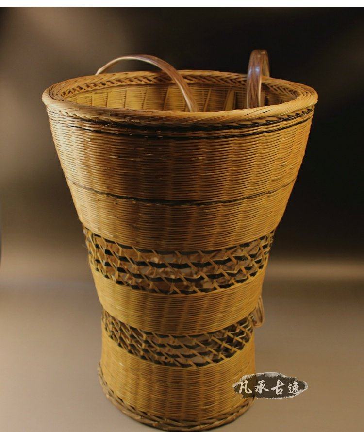 凡承古逸贵州省优质民间手工婴儿小孩竹编背篓怀旧记忆竹篓收纳筐