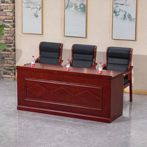 Paint solid wood 1 4 meters 1 8 wood veneer podium podium chair podium host conference table training long table