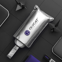 OLYCAT professional titanium silver sunscreen umbrella anti-ultraviolet cooling small portable ultra flat five fold umbrella UPF50