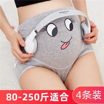 Pregnant womens underwear pure cotton high-waist summer underwear womens abdominal support early large size summer thin early middle and late pregnancy