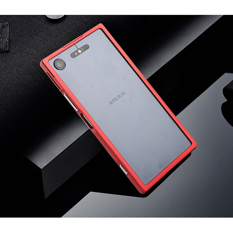 索尼xperia xz1推拉金属边框无扣 g8342手机保护套壳包边硬so-01k_7折