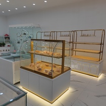 Bread cabinet West spot freezer baking cake model cabinet titanium plated stainless steel display cabinet pastry glass moving door side cabinet
