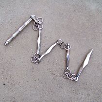 Stainless steel three-section whip actual combat whip prismatic whip sleeve whip cold weapon send whip bag