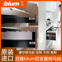 Imported hundreds of blum blum 100 Variable Stars Horseback Riding Pumping DRAWER TRACK SQUARE ROD TOBOTTOM SLIDE RAIL DAMPING RAIL LOW HELP
