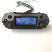 Motorcycle off-road vehicle rider universal modified LCD instrument mini small LCD meter adjustable fuel-saving speed per hour