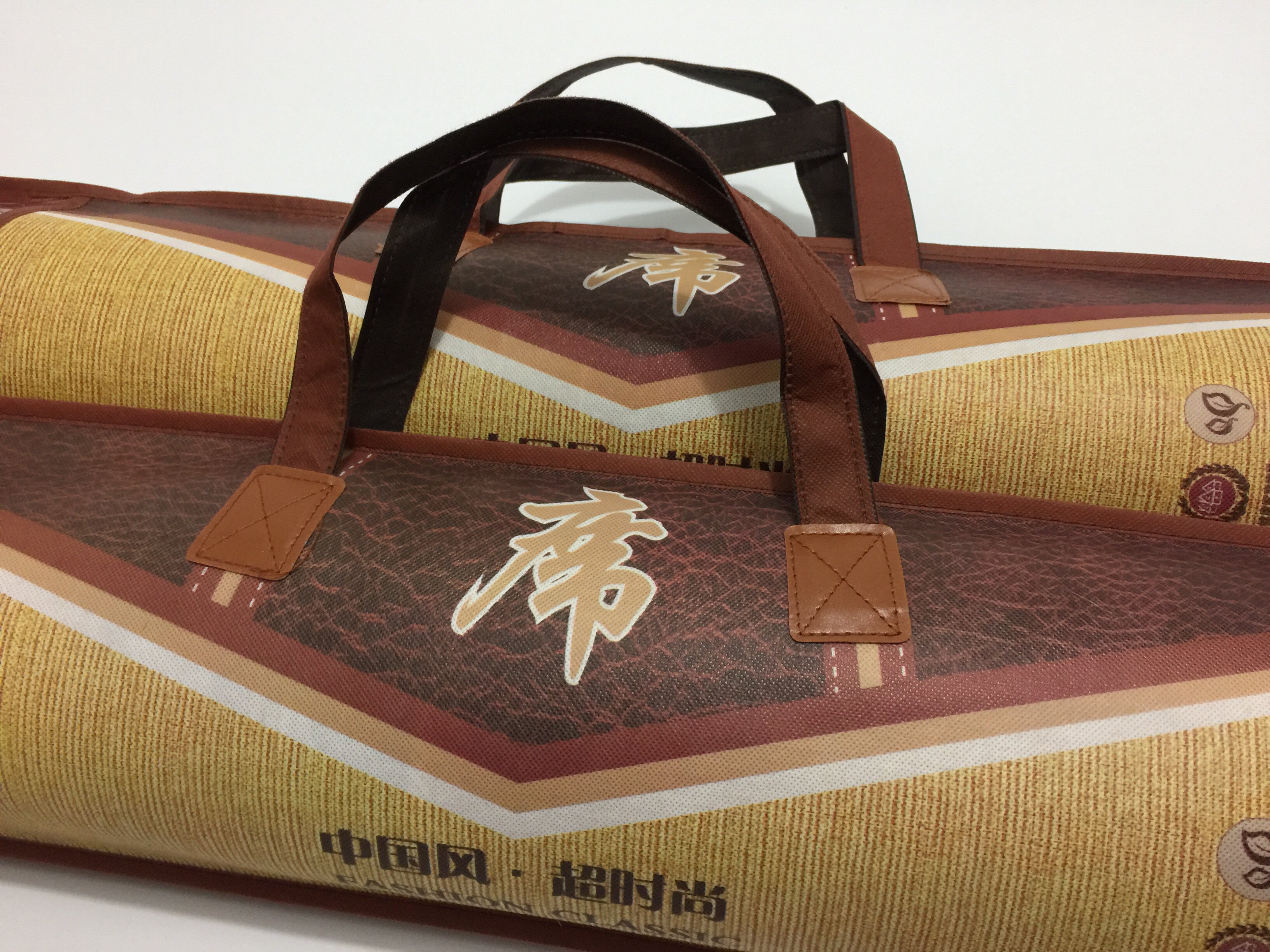 夏季凉席藤席竹席礼品包装袋直筒席 收纳袋无纺布精美 手提袋子