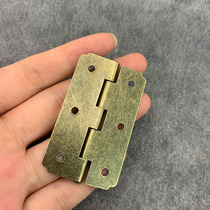 Green bronze vintage hinge 6 holes antique cabinet door box Wooden box Handicraft box Hardware accessories hinge