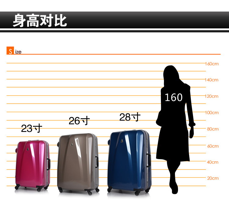 古馳專利有哪些 MEM專利款高檔商務純PC萬向輪鋁框拉桿箱 旅行箱行李托運箱2528寸 古馳