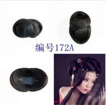 Studio costume styling special wig hair bag classical hairstyle wig with makeup fake headwear