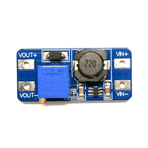 DC-DC boost module 2A boost plate input 3 5V turn-up 5 9 12 28V adjustable small volume MT3608