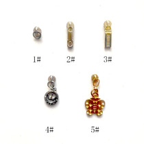 Manual DIY silver zipper head suitable for 3#尼龙齿拉链 needs another zipper to use