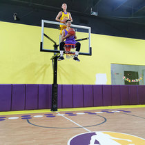 Buried outdoor adult basket Buried square tube basketball frame can be raised and lowered outdoor floor-standing standard basketball frame