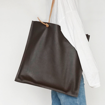 sobog original head layer cow leather tote bag ins 100 hitch genuine leather single shoulder bag woman mother bag retro handbag