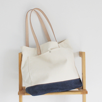 sobag original minimalist day series rice white sail cloth bag womens single shoulder art small fresh large capacity zipped tote bag