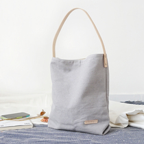 sobog day series minimalist grey canvas bag girl art little fresher 100 hitch large capacity single shoulder tot bag
