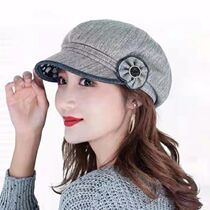 2021 painter hat autumn hat female octagonal hat middle-aged and old fashion thin Joker short eaves newsboy cap cap