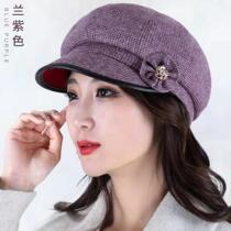 2021 new fashion tide Joker autumn and winter cap foreign atmosphere elegant beret wind-proof warm British Leisure