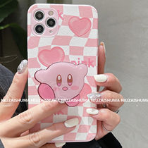 Star Kirby bracket iPhone13 mobile phone case for Apple 78plus powder xsmax 12 female 11promax
