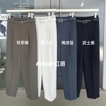 High waist slim suit pants children 2021 new autumn black Haren pants small feet casual pants Joker ankle-length pants