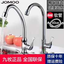 Nine Pastoral Bathroom Wash Basin Single Cold Tap Kitchen Sink Dishwashing Pool Laundry Pool Washable head 77020