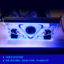 New luminous pool table light bit number plate hanging sign Digital billiards hall room decorative lights supplies accessories