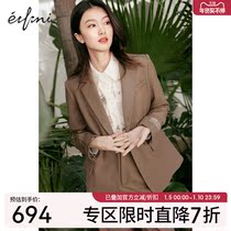 (The same style as the shopping mall) Eveli 2022 new summer coat small suit female 1D1210061
