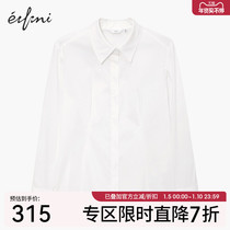 (The same style as the shopping mall) Eveli white shirt female 2022 spring new temperament small top 1D1120051