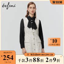 (The same as the mall)Evelies new winter sleeveless medium-length fashion dress 1AA190171