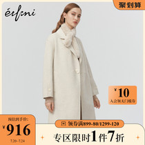 (Shopping mall with the same)Eveli new winter double-sided coat female wool coat 1AA270402