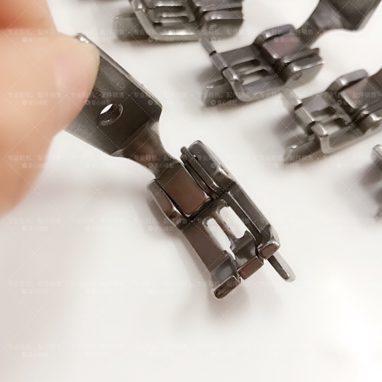 double-needle rib presser foot 1/8 sewing shoe car thousand-string presser foot step on heel side presser foot double needle  presser foot