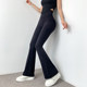 Mitaogirl High High Water Hip Lifting Fitness Pants Slimming Yoga Flared Pants Mitaogirl High High Water Hip Lifting Fitness Pants Slimming Yoga Flared Pants