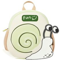 (Same style in the mall) Balabala boys bag backpack snail shape childrens casual bag is comfortable and cute