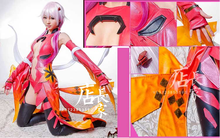 罪恶王冠动漫cos衣服定做楪祈cosplay性感女装碟祈金鱼战斗装服装