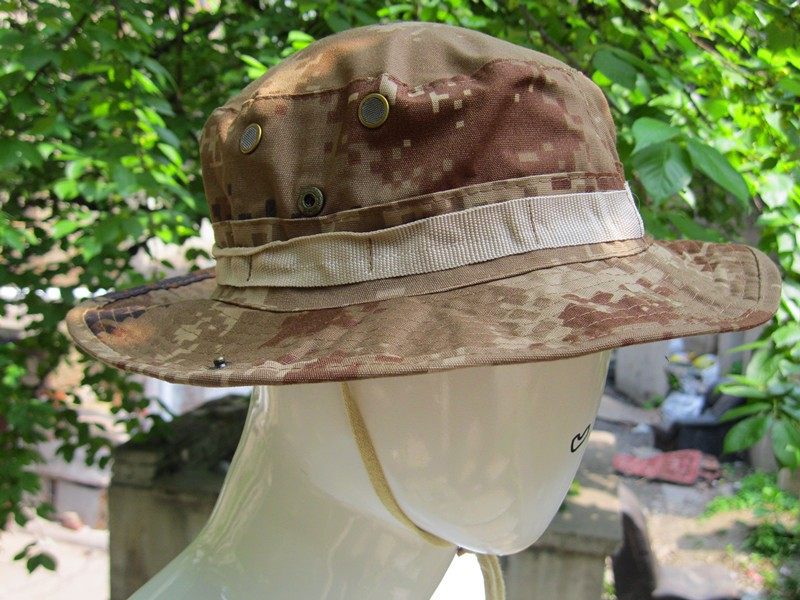 07迷彩荒漠太阳帽奔尼帽圆边帽钓鱼帽户外登山野营帽伪装帽休闲帽