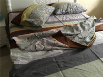 Foreign Trade Special Bed Cotton Thick Single quilt cover Single Piece Cotton Scrub Sheet Single 240*245 Pillow Cover