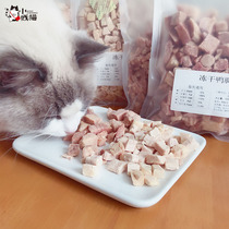 Small cheap cat pet cat and dog snacks Freeze-dried dried meat 100g adult cat food Freeze-dried quail pure chicken cat snacks