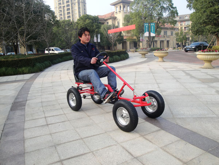 儿单冰上四轮自行车成人卡丁车脚踏男女孩广场出租车冰雪游乐设备