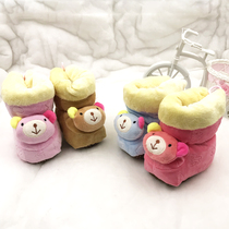 Baby cotton shoes 0-6-12 months Newborn thickened warm 1 year old childrens male and female baby cotton boots winter soft bottom