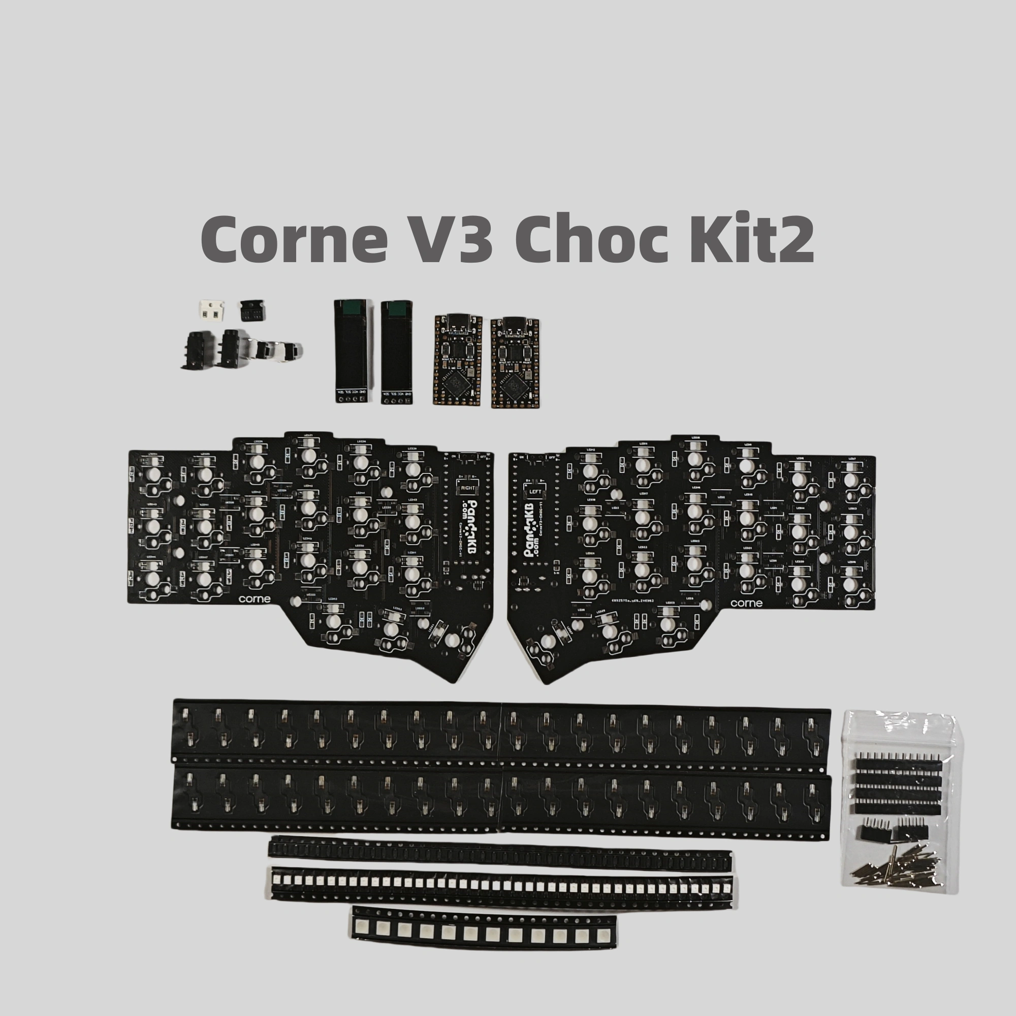 分体键盘corne v3 choc 矮轴物料包crkbd pcb kit