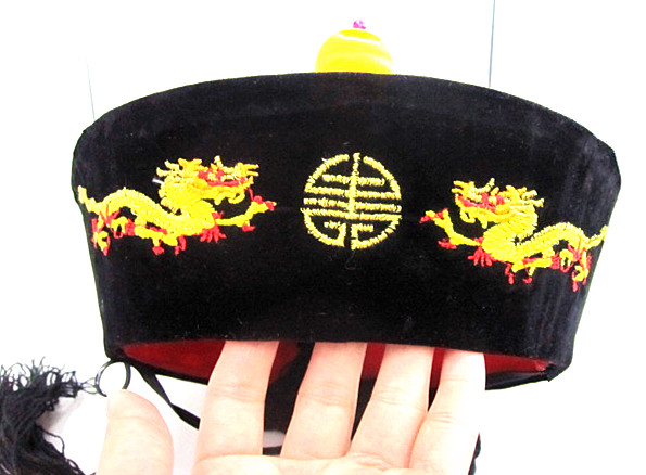 戏剧清朝民国地主帽瓜皮帽 少爷阿哥帽子唐装帽男清朝宫廷皇帝帽