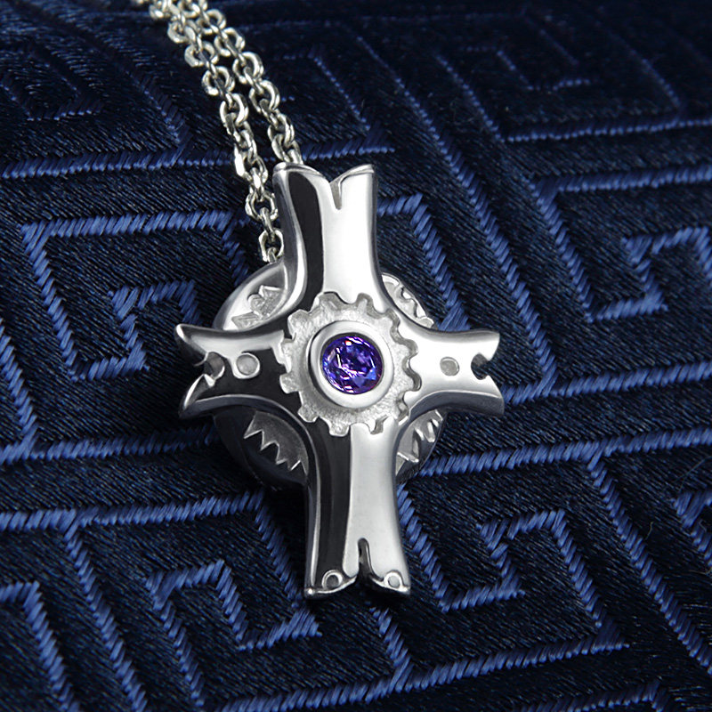 fate grand order项链 幸运石动漫 玛修 人理守护之盾 925银吊坠